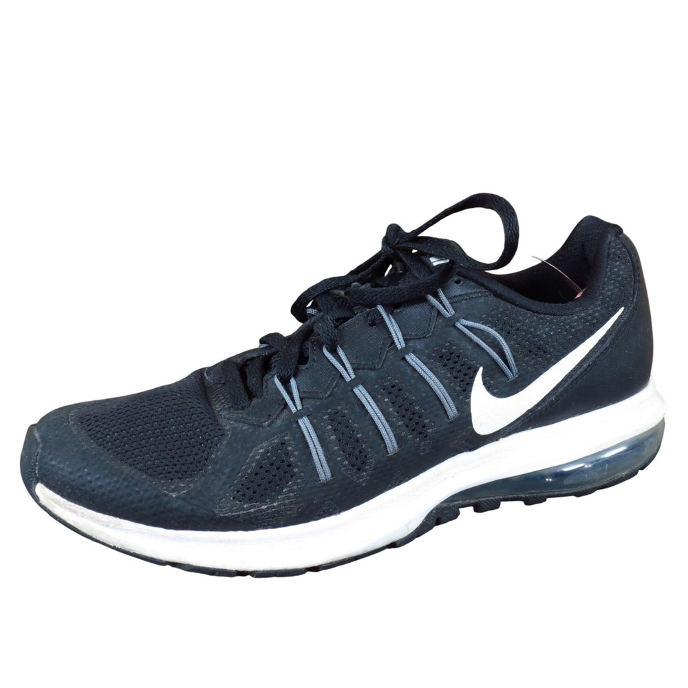 Nike Air Max‎ Dynasty Men Athletic Running Shoes Size 8 Training Black White